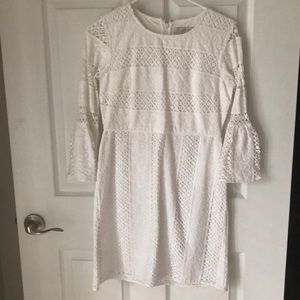 New white lace Loft dress